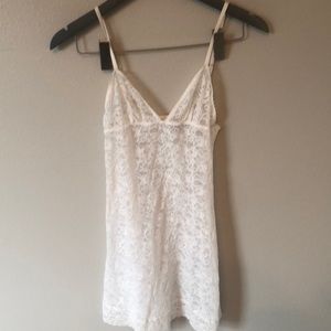 Victoria Secret White Lace Nighty Medium